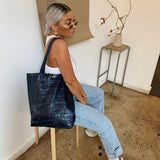 Personalised Croc Leather Tote (2220792348734)