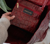 Personalised Croc Leather Tote (2220792348734)