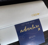 Personalised Travel Wallet Set - Grey (5185468301446)