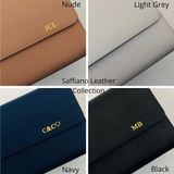 Personalised Leather Travel Wallet - 5 Colours (2213097603134)