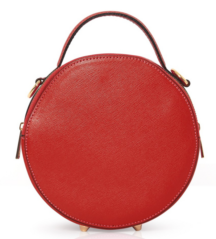 Red Cross body Leather Bag  - Personalised (6704185344134)