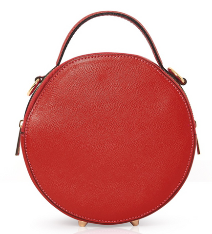 Red Circle Crossbody Bag Personalised