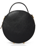 Black Cross body Leather Bag  - Personalised (5162311254150)