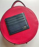 Raspberry Cross body Leather Bag  - Personalised (6813966696582)