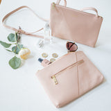 Personalised Crossbody Bag Leather and Suede (4289329102982)