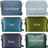 Personalised Leather Cross Body Bag - 21 colours (2213098291262)