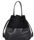 Leather Bucket Handbag (4425912516742)