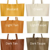 Leather Tote Bag - 15 Colours (2213101109310)