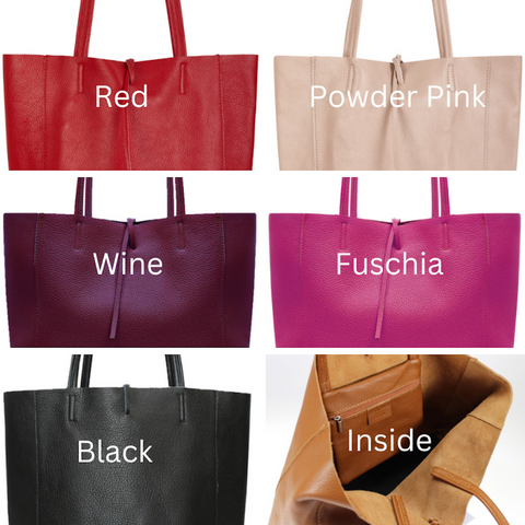 Leather Tote Bag - 18 Colours – LoverofLuxe